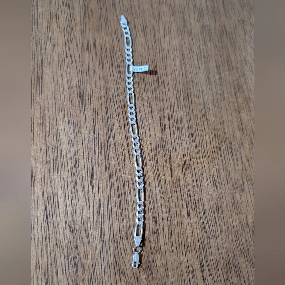 Men's Real Italian Silver Chain Bracelet